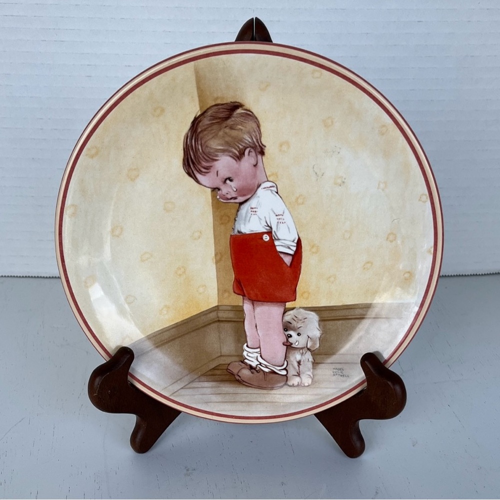 Vintage Davenport “Thank God For Fido”Plate-Mabel Lucie Attwell 1988